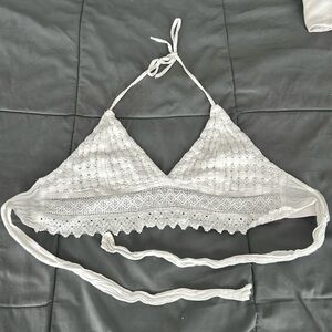 White Lace Bra Top